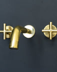 Unlacquered Brass Kred Wall Mounted Faucet