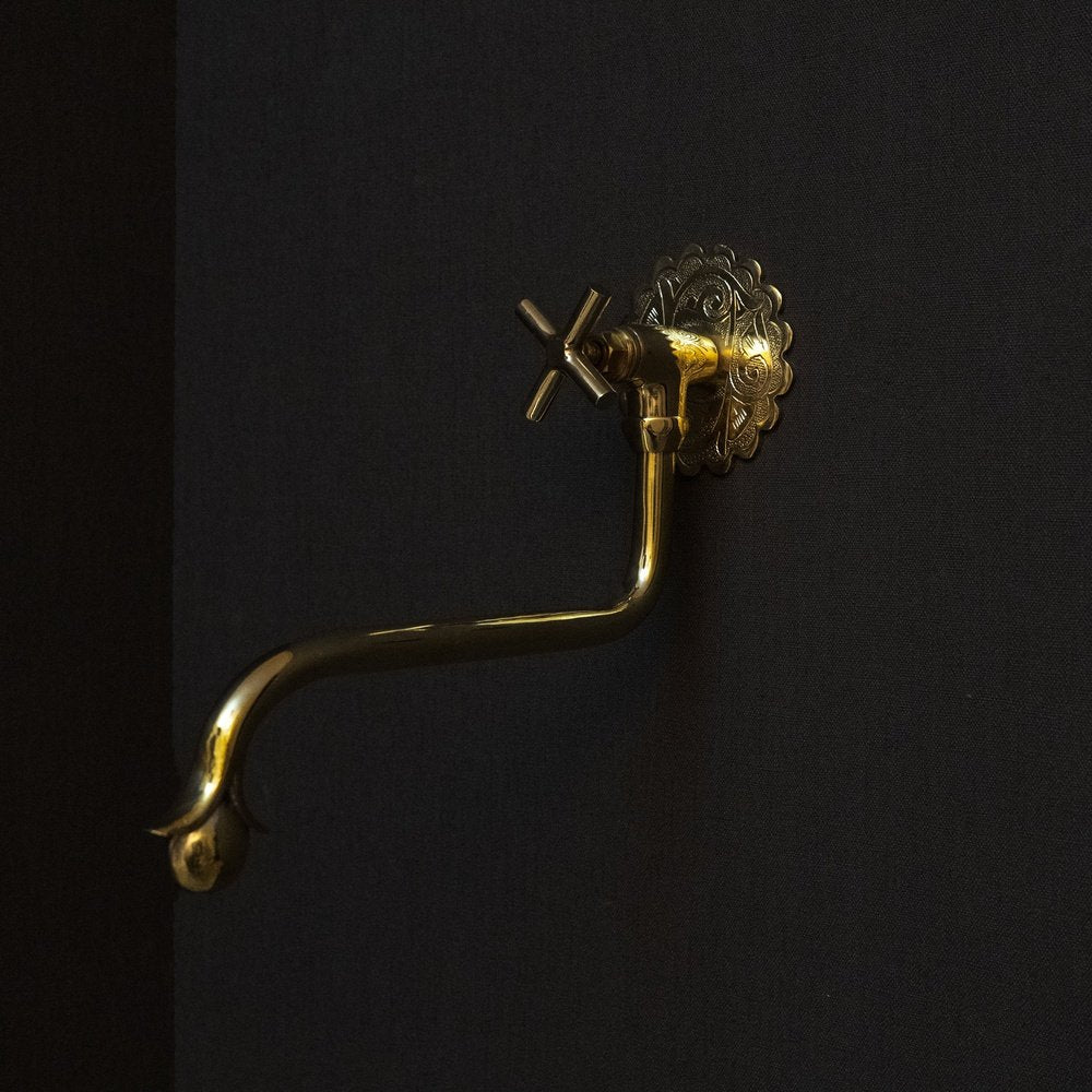 Unlacquered Brass Wash Foot Faucet