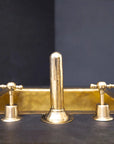 Unlacquered Brass Widespread Prep Sink Faucet