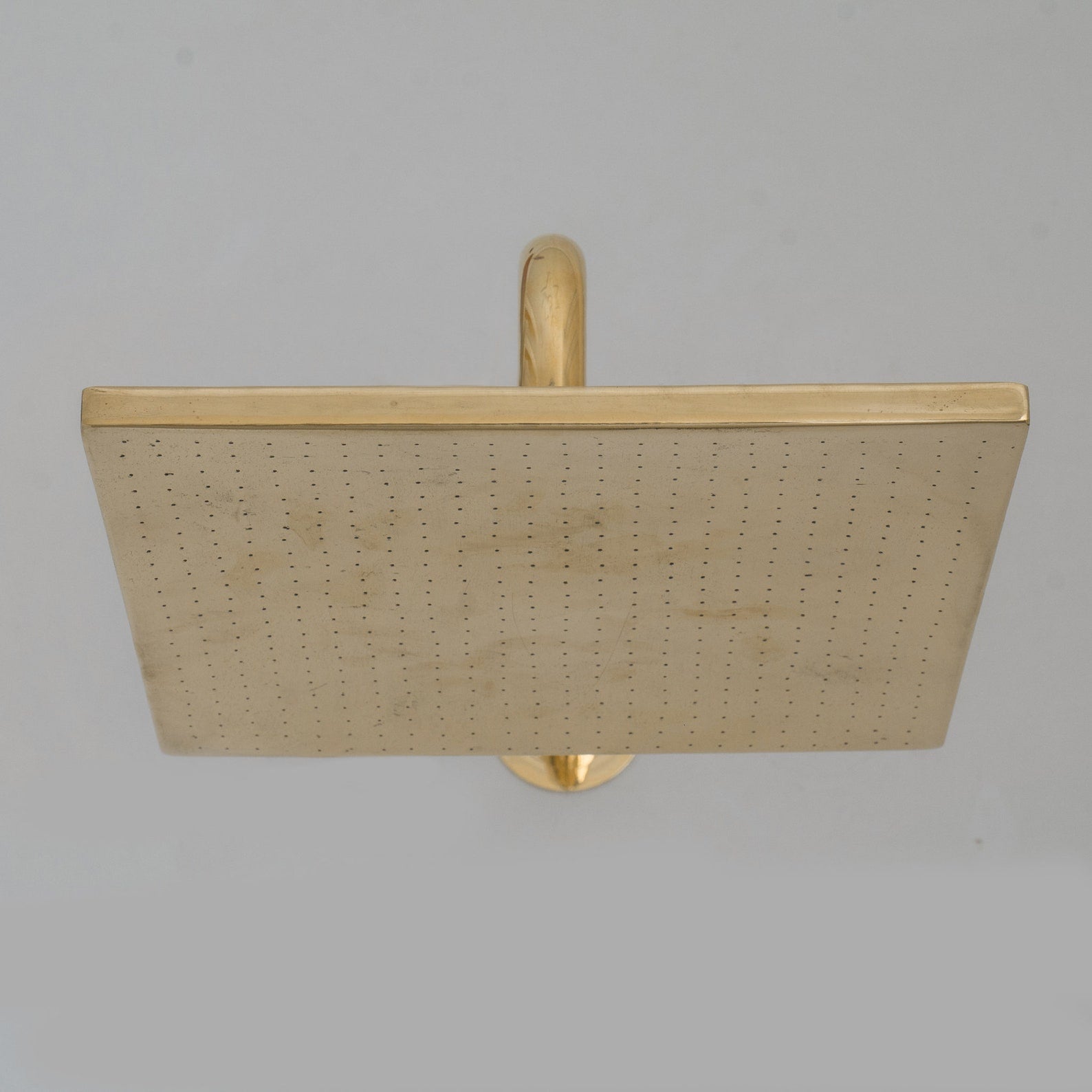 Unlacquered Brass Square ShowerHead