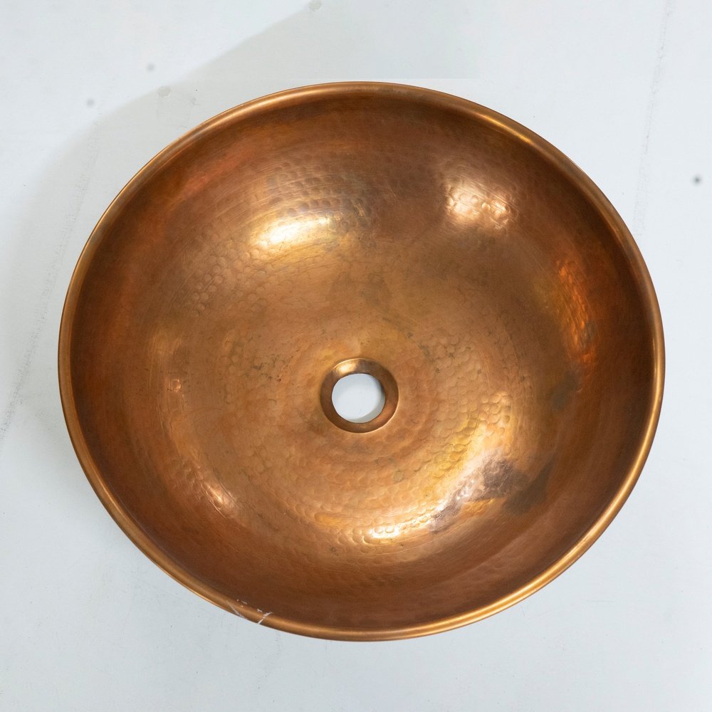 Vessel Sink Copper and Wood