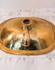 Wood And Brass Handcrafted Bathroom Sink