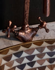 Wood And Brass Handcrafted Bathroom Sink